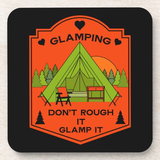 Bell Tent Glamping Getränkeuntersetzer (Vorderseite)
