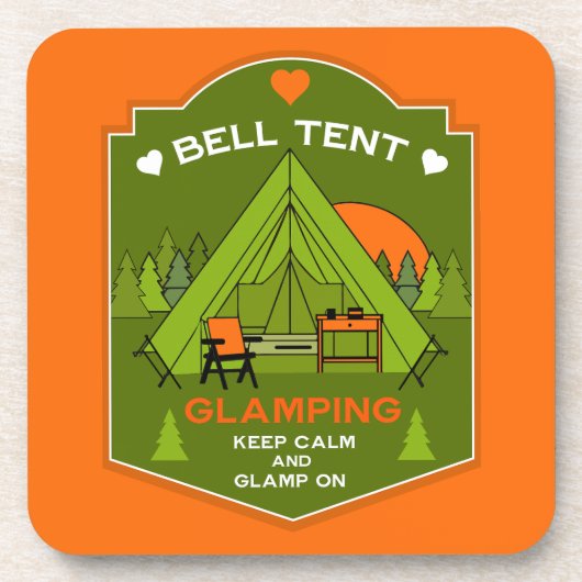 Bell Tent Glamping Getränkeuntersetzer (Vorderseite)