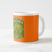 Bell Tent Glamping Jumbo-Tasse (Vorderseite Rechts)