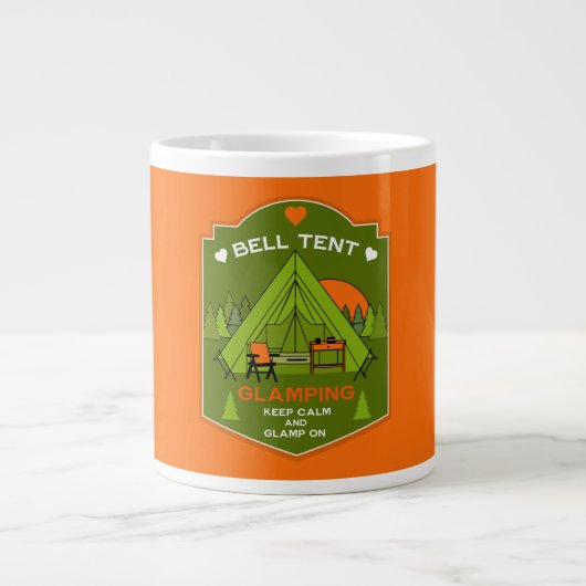 Bell Tent Glamping Jumbo-Tasse (Vorderseite)