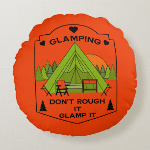 Bell Tent Glamping Rundes Kissen