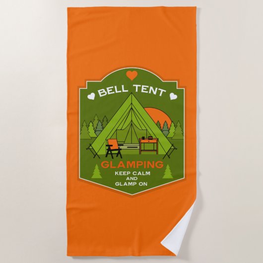 Bell Tent Glamping Strandtuch (Vorderseite)