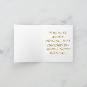 BELL TOWER ANGEL FEIERTAGSKARTE (Innenseite)