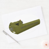 Bell UH-1 Centaur Ovaler Aufkleber (Umschlag)