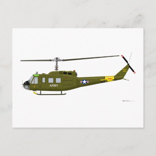 Bell UH-1D Iroquois Postkarte (Vorderseite)