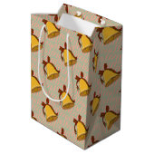Bell und Bow Mittlere Geschenktüte (Rückseite Schrägansicht)