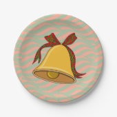 Bell und Bow Pappteller (Vorderseite)