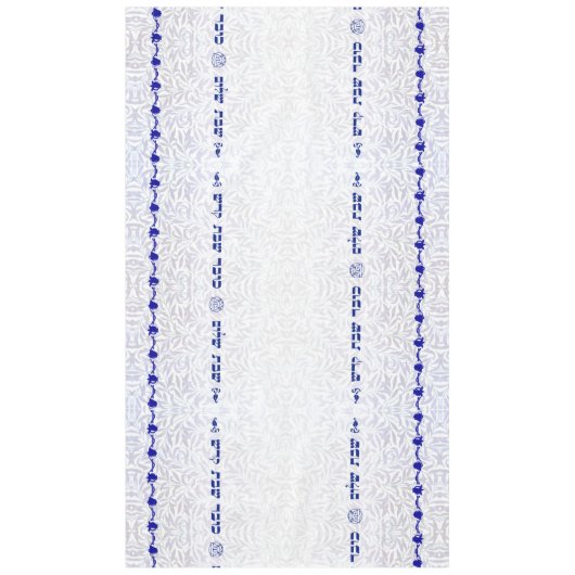 Bell und Granatapfel ~ Shabbat Shalom Tischdecke (Vorderseite)