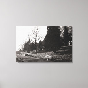 Bell Vue Park, Newport, Mon (Dezember 1977) Leinwanddruck