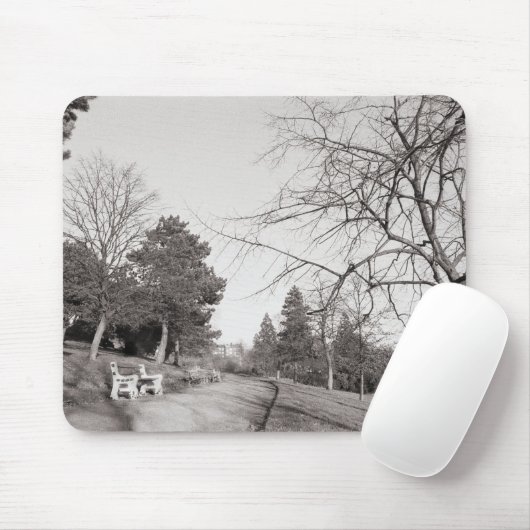 Bell Vue Park, Newport, Mon (Dezember 1977) Mousepad (Mit Mouse)