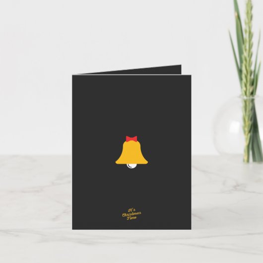 Bell-Weihnachtskarte Feiertagskarte (Vorderseite)