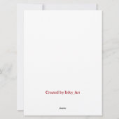 Bell Wreath Holiday Einladung 6,5" x 8,7 (Rückseite)