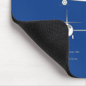 Bell X-1 - Flugzeugkonzepte ABD Mousepad (Ecke)