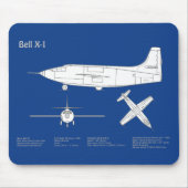 Bell X-1 - Flugzeugkonzepte ABD Mousepad (Vorne)