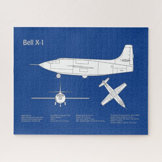 Bell X-1 - Flugzeugkonzepte ABD Puzzle (Horizontal)