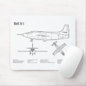 Bell X-1 - Flugzeugkonzepte BD Mousepad (Mit Mouse)