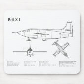 Bell X-1 - Flugzeugkonzepte BD Mousepad (Vorne)