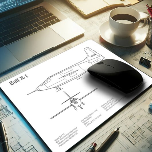 Bell X-1 - Flugzeugkonzepte BD Mousepad