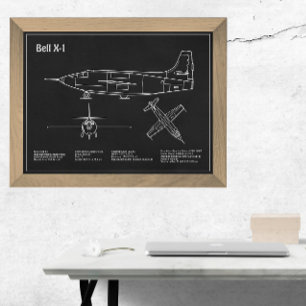 Bell X-1 - Flugzeugkonzepte PD Fotodruck