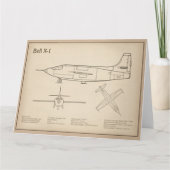 Bell X-1 - Flugzeugkonzepte SD Dankeskarte (Vorderseite)