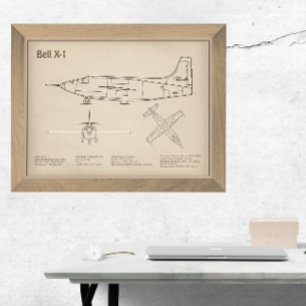 Bell X-1 - Flugzeugkonzepte SD Fotodruck