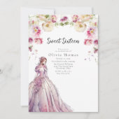 BELLA - 16 . Geburtstag Einladung (Vorderseite)