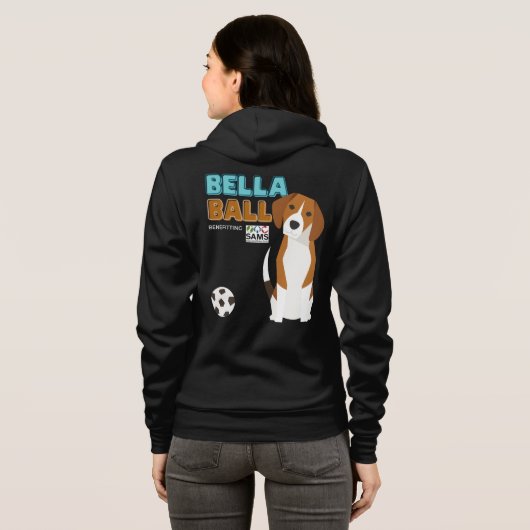 Bella Ball Ladys Zip Hoodie (Schwarz voll)