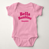 Bella Bambina Baby Pink Bodysuit Baby Strampler (Vorderseite)