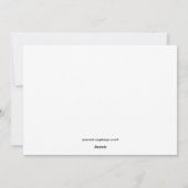 Bella Beautiful Butterfly Feiertagskarte (Rückseite)