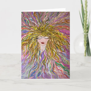 "Bella"-Blank-Whimsical-Grußkarte Dankeskarte