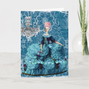 Bella Blue Marie Antoinette Grußkarte Karte