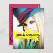 BELLA -Blume-Postkarte Postkarte (Vorne/Hinten)