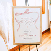 BELLA Blush Bow Sie bindet das Brautparty des Knot Poster