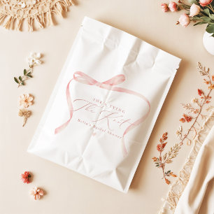 BELLA Blush Bow Sie heiratet Bridal Shower Geschenktütchen