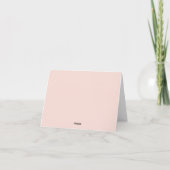 BELLA Blush Bow Sie knüpft den Knoten Danke (Rückseite)