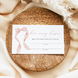 BELLA Blush Bow Tying the Knot Kisses für Mrs. Visitenkarte