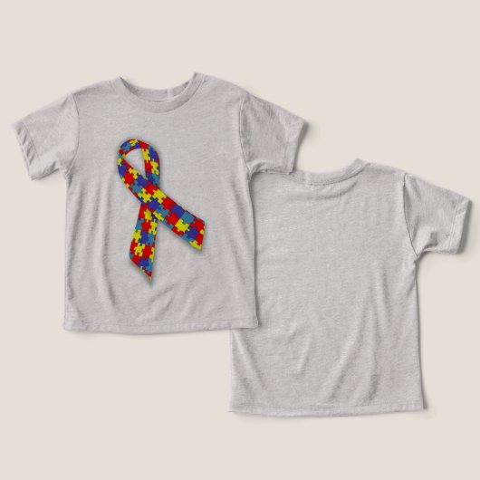 Bella+Canvas Camiseta Tri-blend para Bebês Laço (Design Vorderseite & Rückseite)