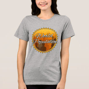 Bella+Canvas Damen Tri-Blend T-Shirt, Weiß, Erwach Shirt