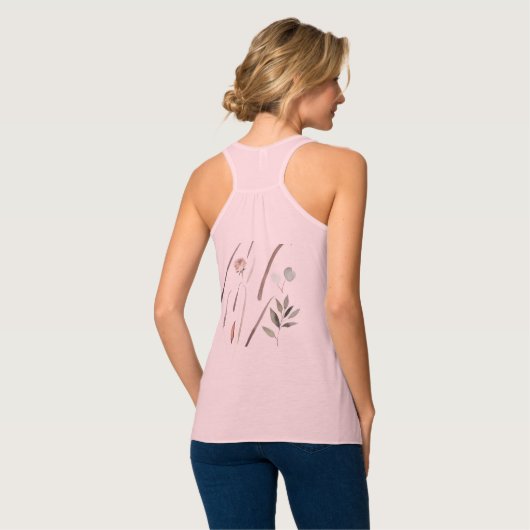 Bella+Canvas Flowy Racerback Tank Top (Rückseite Vollansicht)