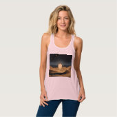 Bella+Canvas Flowy Racerback Tank Top (Vorderseite Vollansicht)