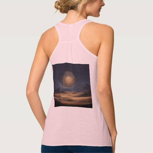 Bella+Canvas Flowy Racerback Tank Top (Rückseite)