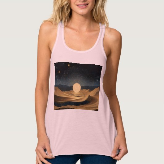 Bella+Canvas Flowy Racerback Tank Top (Vorderseite)