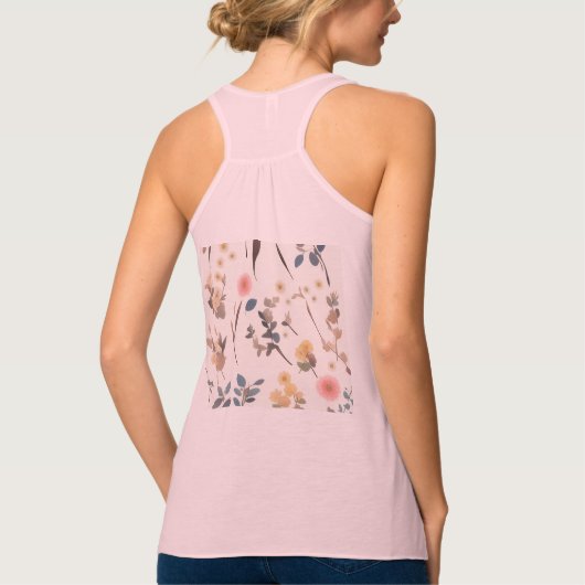 Bella+Canvas Flowy Racerback Tank Top (Rückseite)