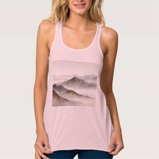 Bella+Canvas Flowy Racerback Tank Top (Vorderseite)