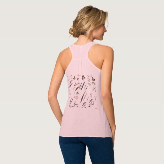 Bella+Canvas Flowy Racerback Tank Top (Rückseite Vollansicht)