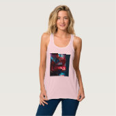 Bella+Canvas Flowy Racerback Tank Top (Vorderseite Vollansicht)