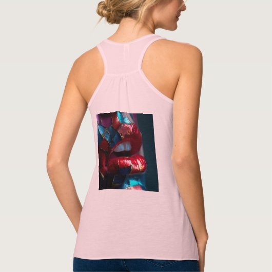 Bella+Canvas Flowy Racerback Tank Top (Rückseite)