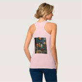 Bella+Canvas Flowy Racerback Tank Top (Rückseite Vollansicht)