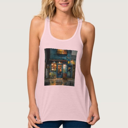 Bella+Canvas Flowy Racerback Tank Top (Vorderseite)