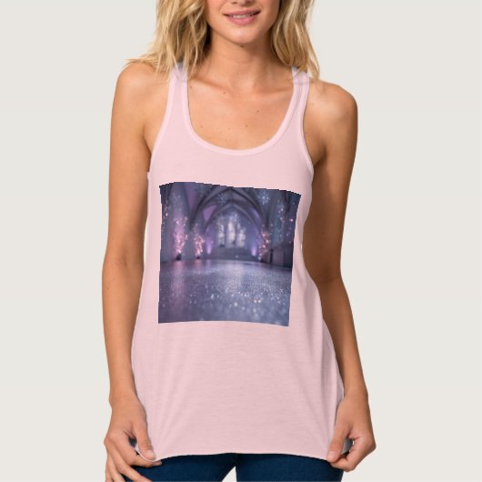 Bella+Canvas Flowy Racerback Tank Top (Vorderseite)